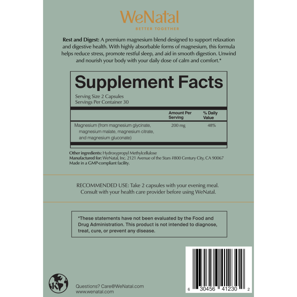 Product image for Rest + Digest Magnesium.