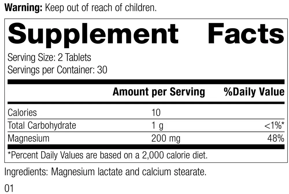 Product image for Magnesium Lactate.