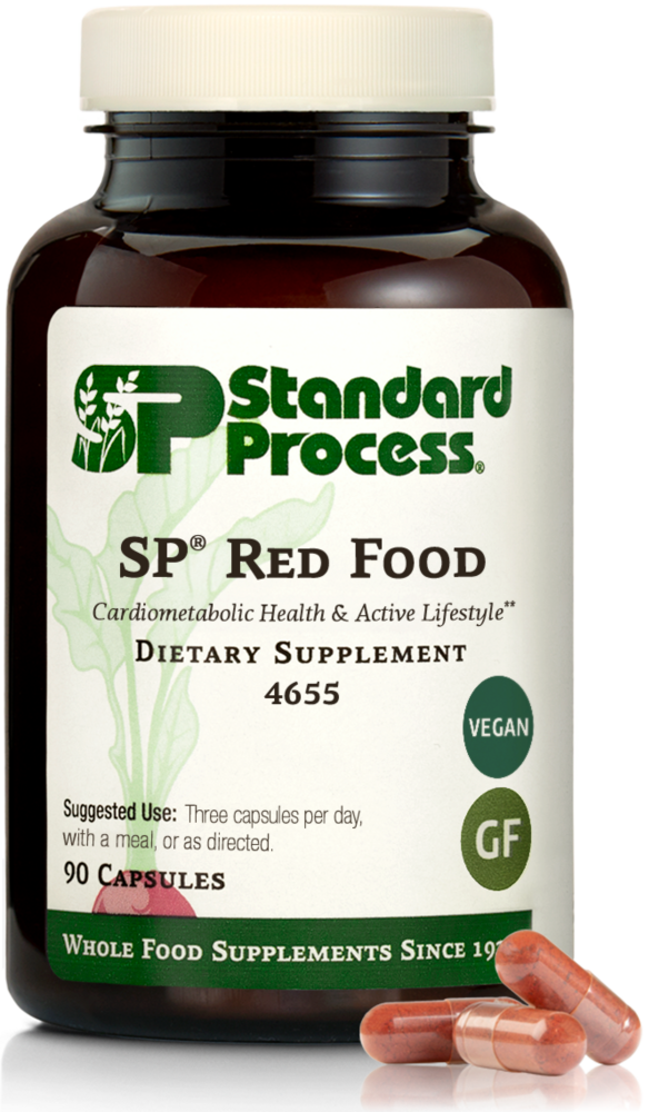 SP Red Food supplement bottle