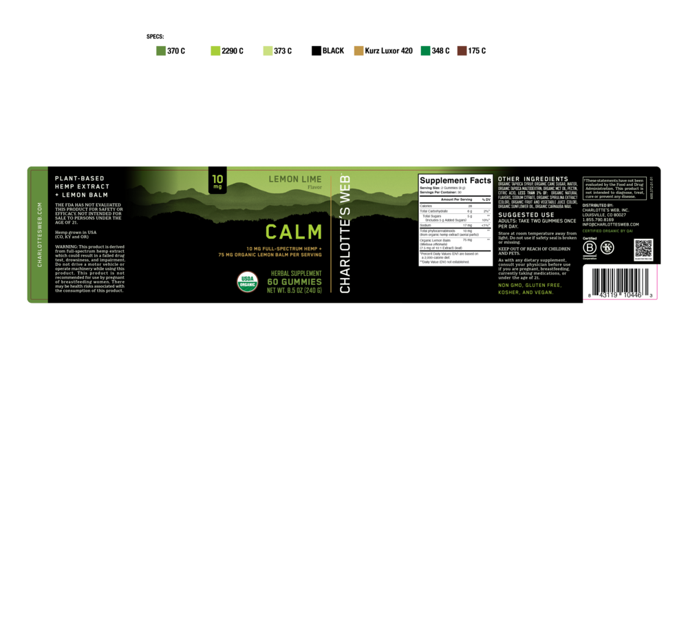 Product image for Calm Gummies.