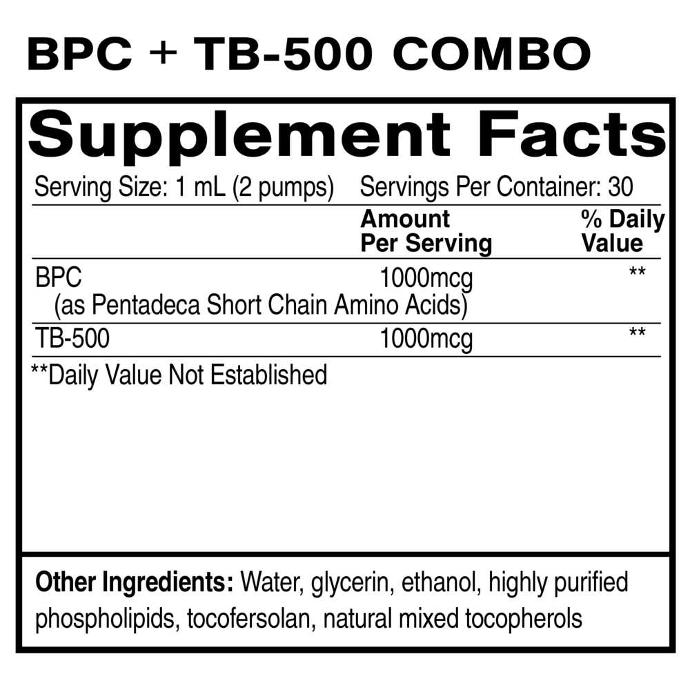 Product image for BPC + TB-500 Combo.