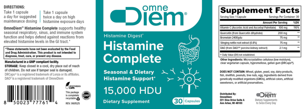 Product image for Histamine Complete.