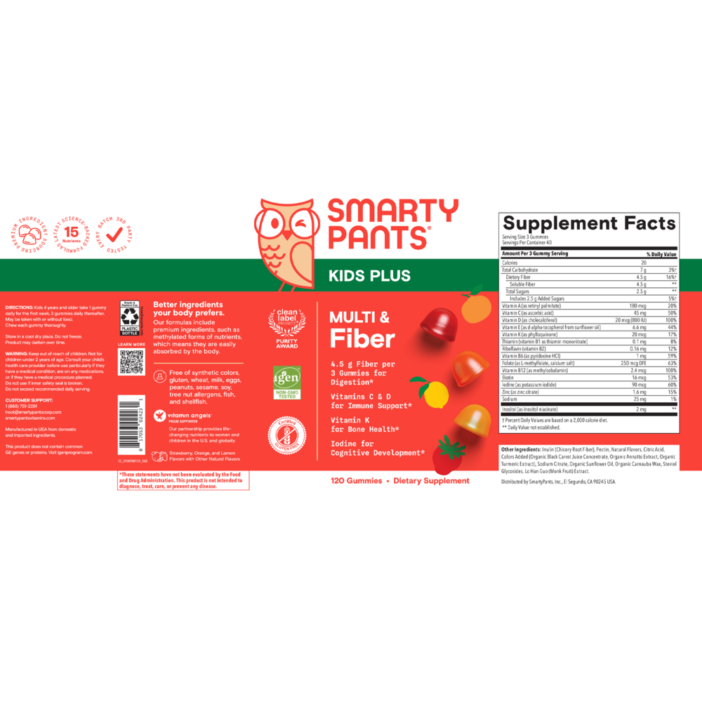 Product image for Kids Plus Multi &amp; Fiber.