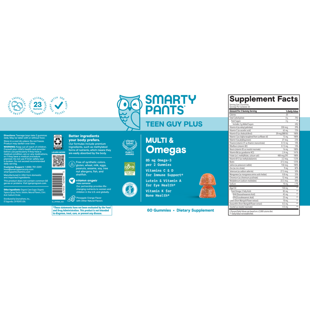 Product image for Teen Guy Plus Multi &amp; Omegas.