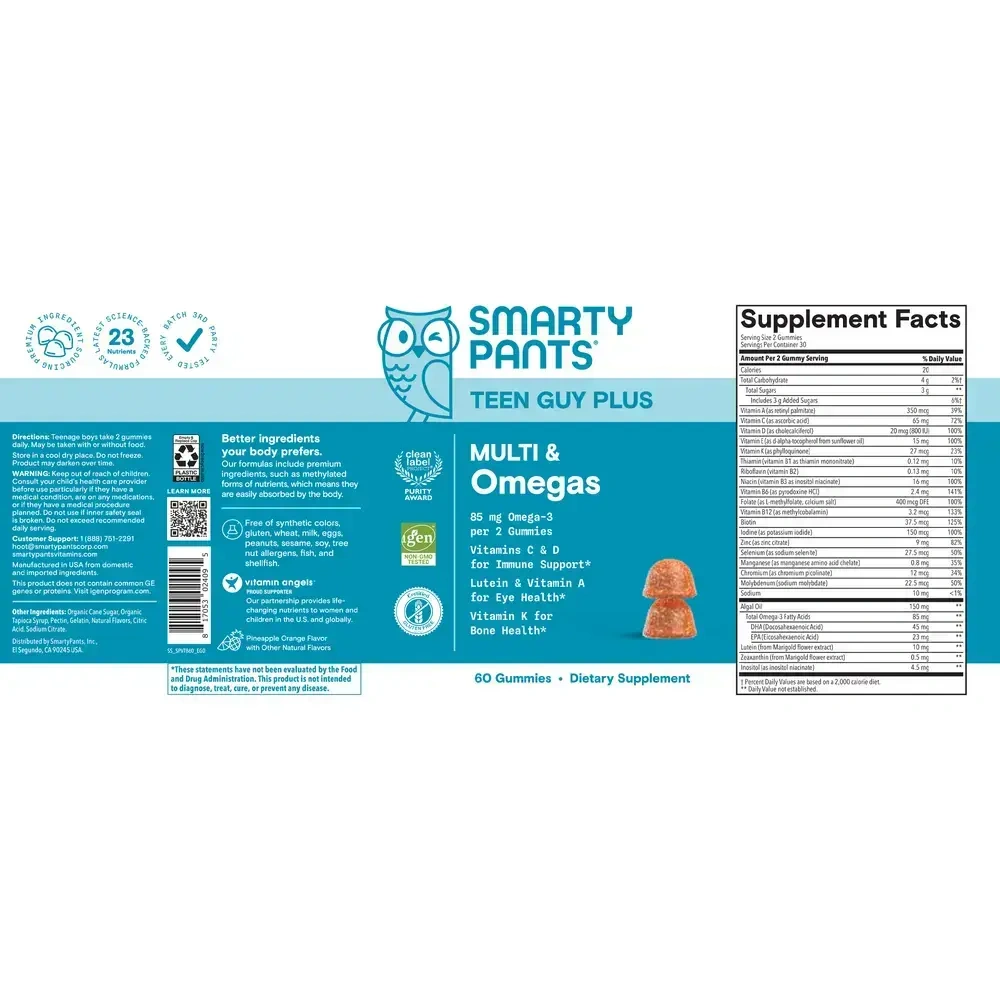 Product image for Teen Guy Plus Multi &amp; Omegas.