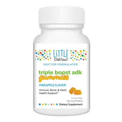 Little DaVinci Triple Boost ADK Gummies, Pineapple 60 gummies Little DaVinci Triple Boost ADK Gummies, Pineapple 60 gummies