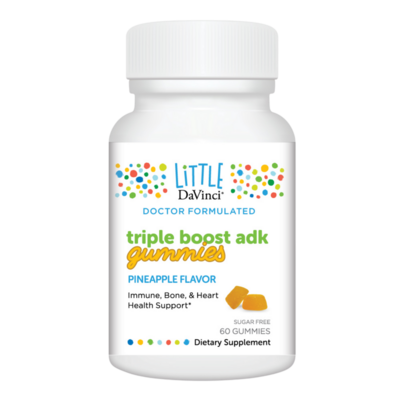 Little DaVinci Triple Boost ADK Gummies, Pineapple 60 gummies
