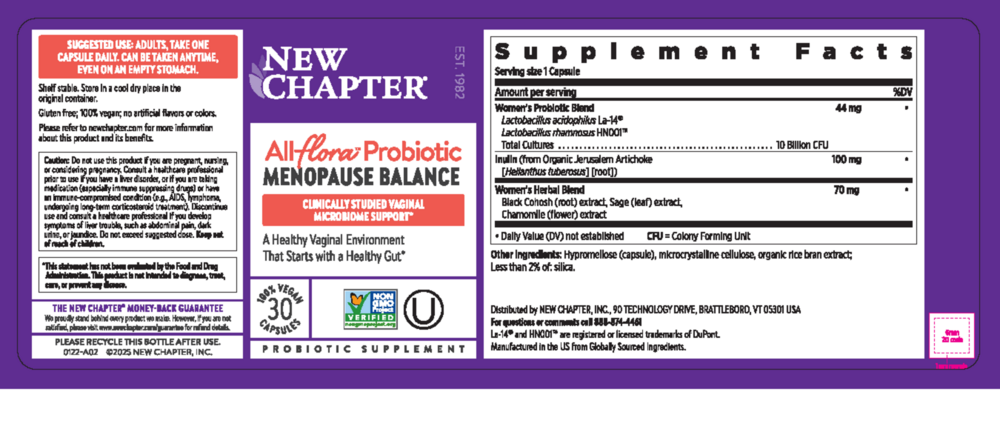 Product image for All Flora Probiotic Menopause Balance.