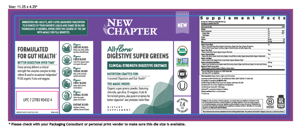 Product image for All Flora Digestive Super Greens Powder.