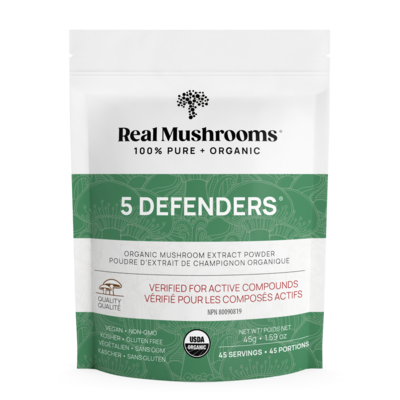Real Mushrooms 5 Defenders™ Mushroom Extract Blend Powder