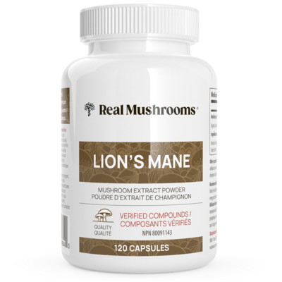 Real Mushrooms Lion's Mane Extract Capsules 120 capsules