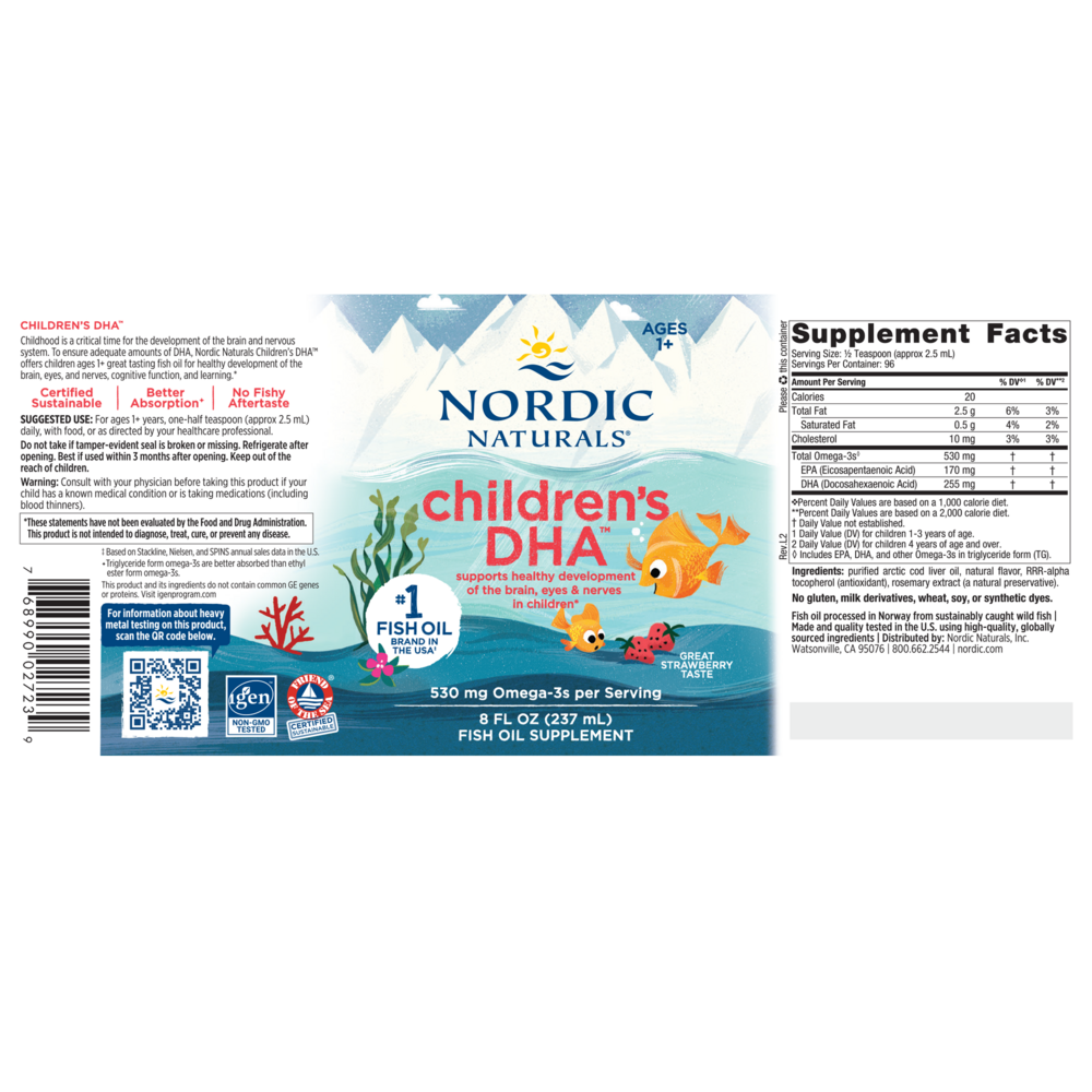 Product image for Children&#39;s DHA, Formerly DHA Jr (Strawberry).