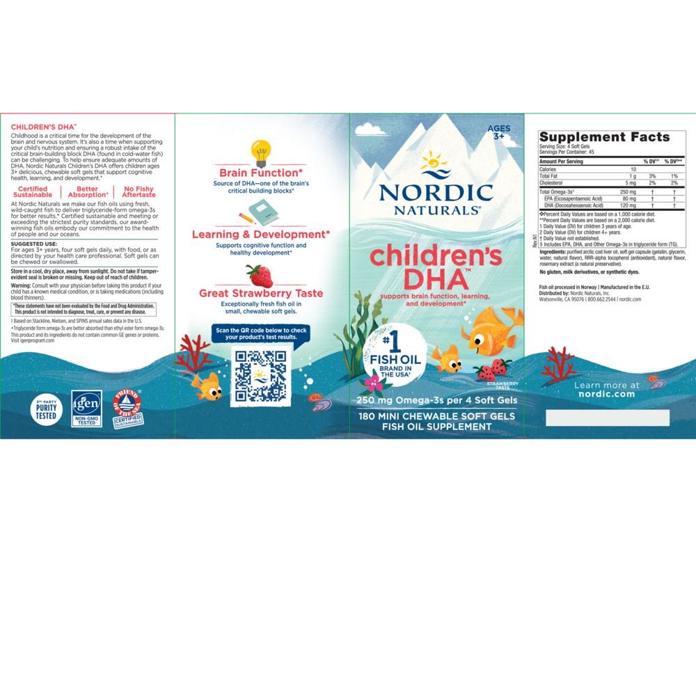Product image for Children&#39;s DHA, Formerly DHA Jr (Strawberry).