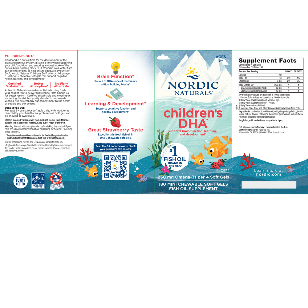 Product image for Children's DHA, Formerly DHA Jr (Strawberry).