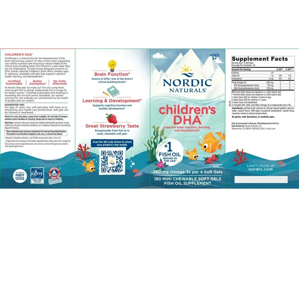 Product image for Children's DHA, Formerly DHA Jr (Strawberry).