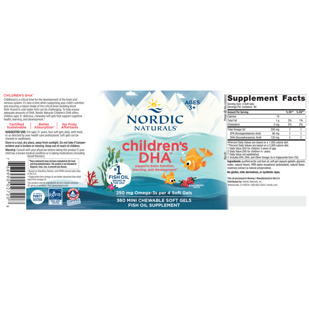 Product image for Children&#39;s DHA, Formerly DHA Jr (Strawberry).