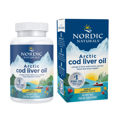 Arctic Cod Liver Oil, Lemon 90 Softgels Arctic Cod Liver Oil, Lemon 90 Softgels