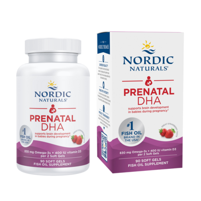 Prenatal DHA, Strawberry 90 Softgels