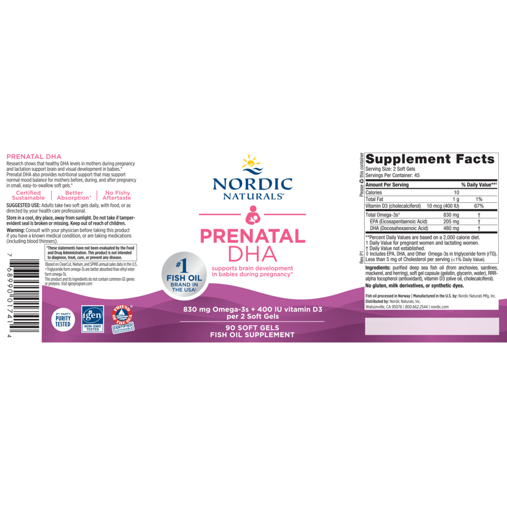Product image for Prenatal DHA, Unflavored.
