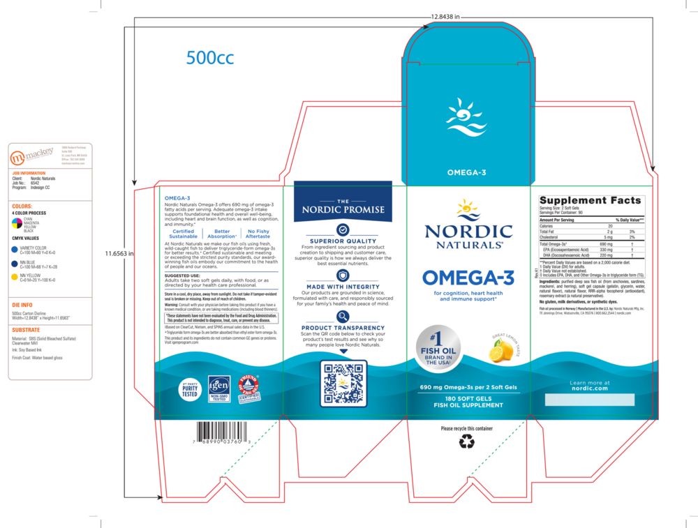 Product image for Omega-3, Formerly Arctic Omega (Lemon).
