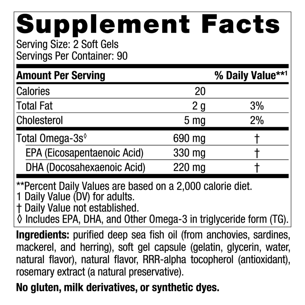 Product image for Omega-3, Formerly Arctic Omega (Lemon).