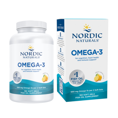Omega-3, Formerly Arctic Omega (Lemon) 180 Softgels Omega-3, Formerly Arctic Omega (Lemon) 180 Softgels