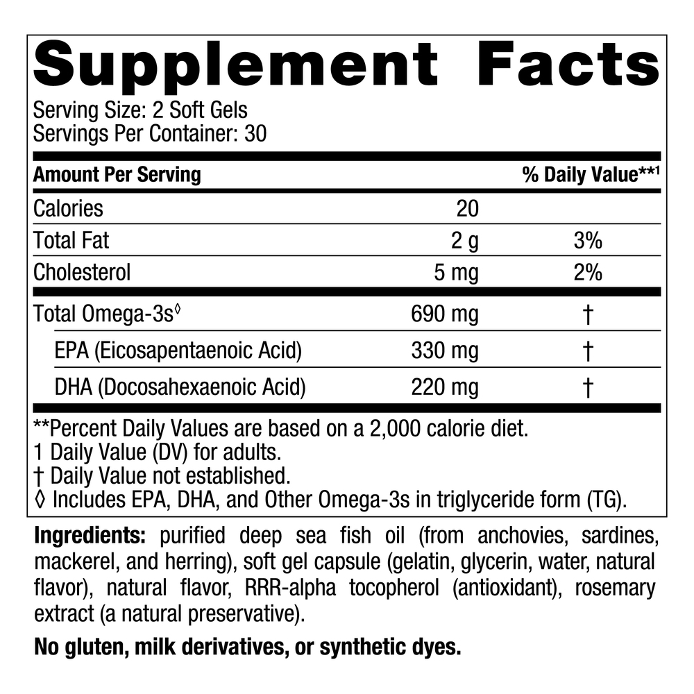 Product image for Omega-3, Formerly Arctic Omega (Lemon).