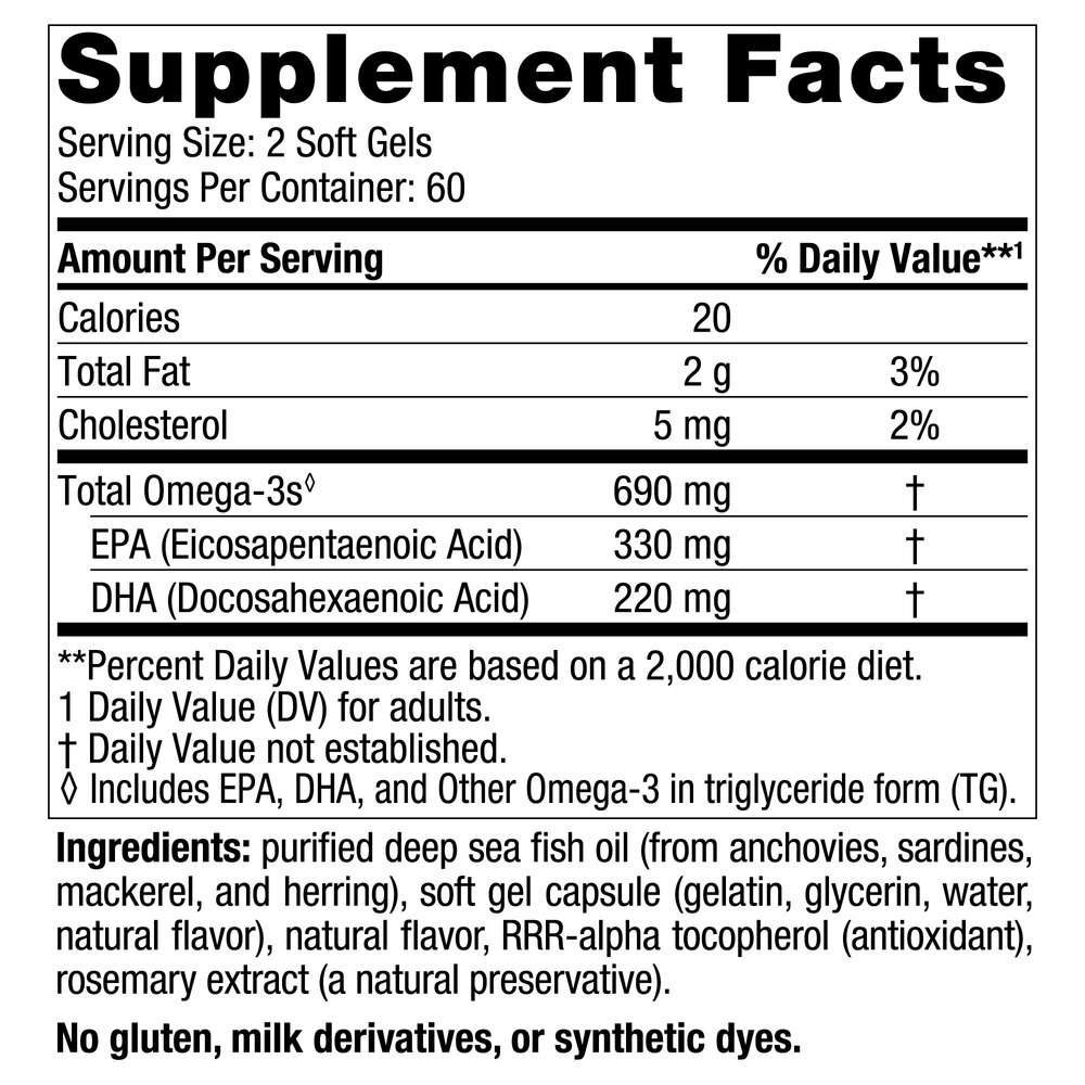 Product image for Omega-3, Formerly Arctic Omega (Lemon).