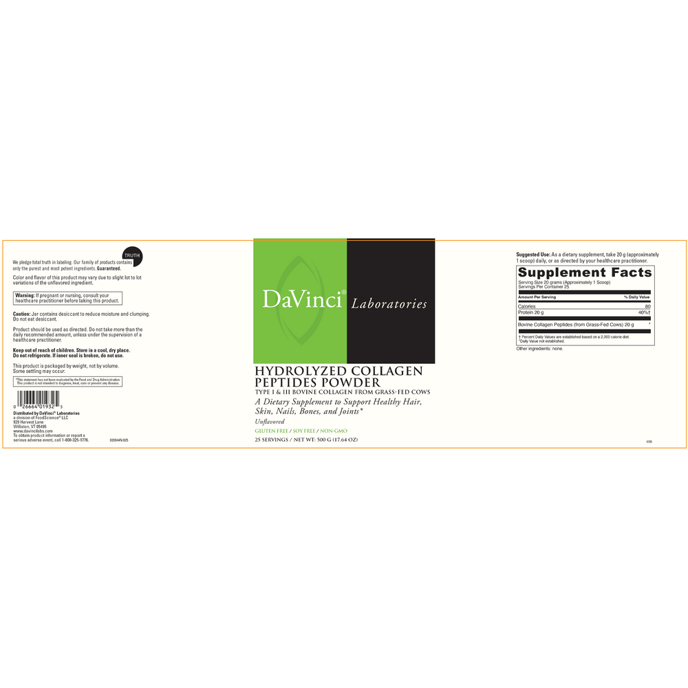 Product image for Hydrolyzed Collagen Peptides Powder.