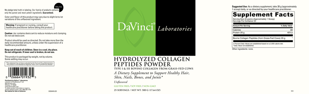 Product image for Hydrolyzed Collagen Peptides Powder.