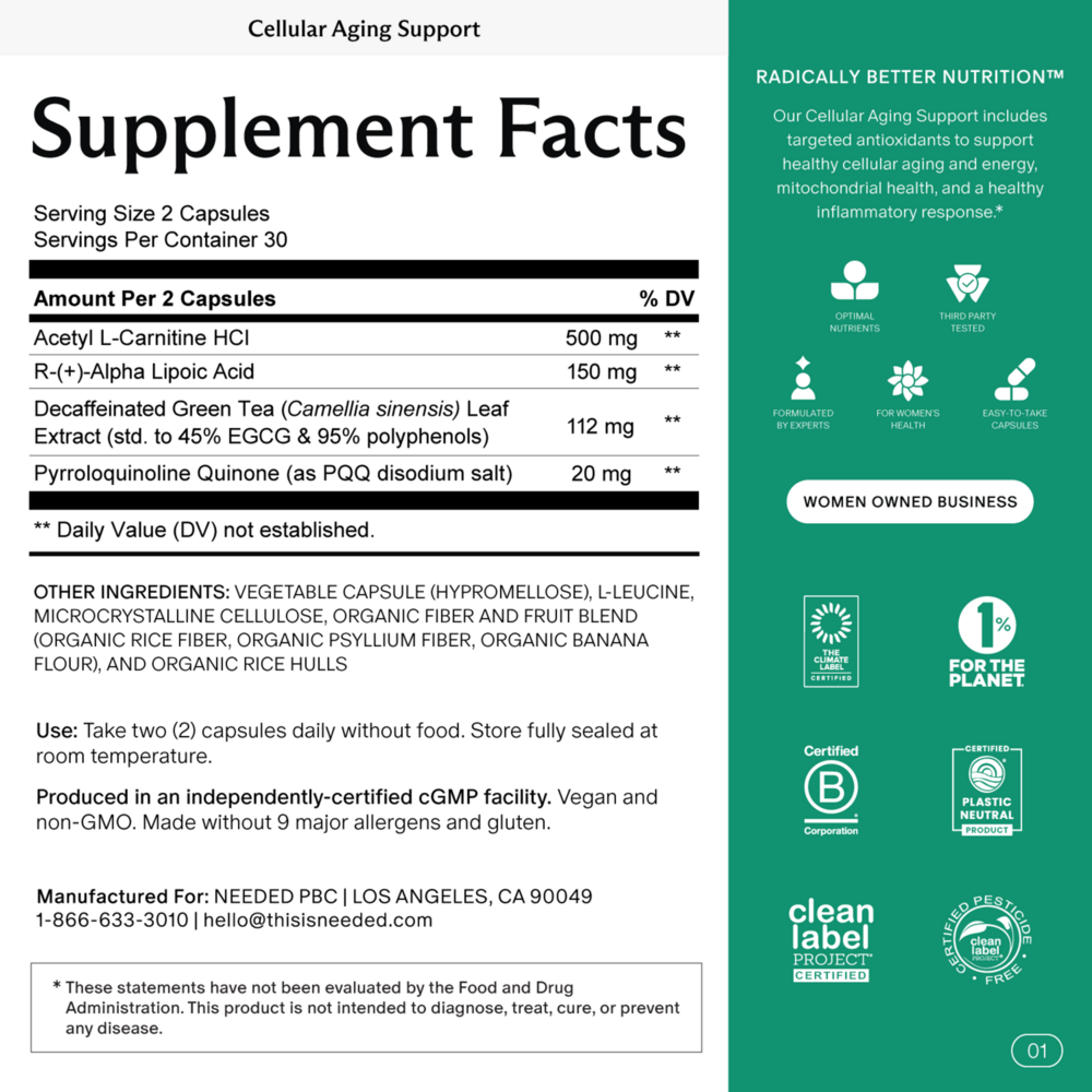 Product image for Cellular Aging Support.