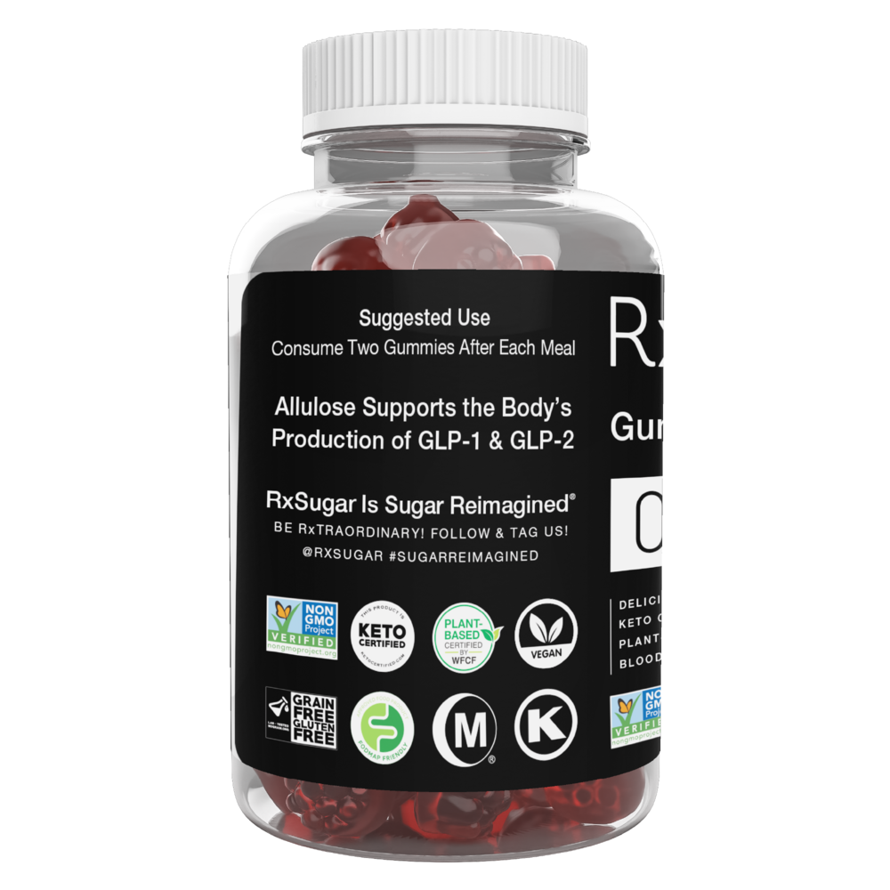 Product image for RxSugar Gummies Pro, Strawberry Flavor.