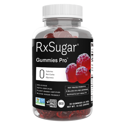 RxSugar Gummies Pro, Strawberry Flavor 80 Gummies