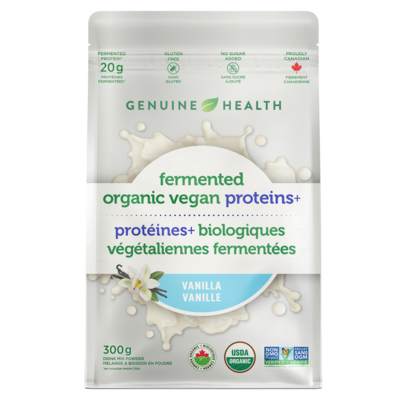 Fermented Organic Vegan Proteins+, Natural Vanilla, 20g Protein