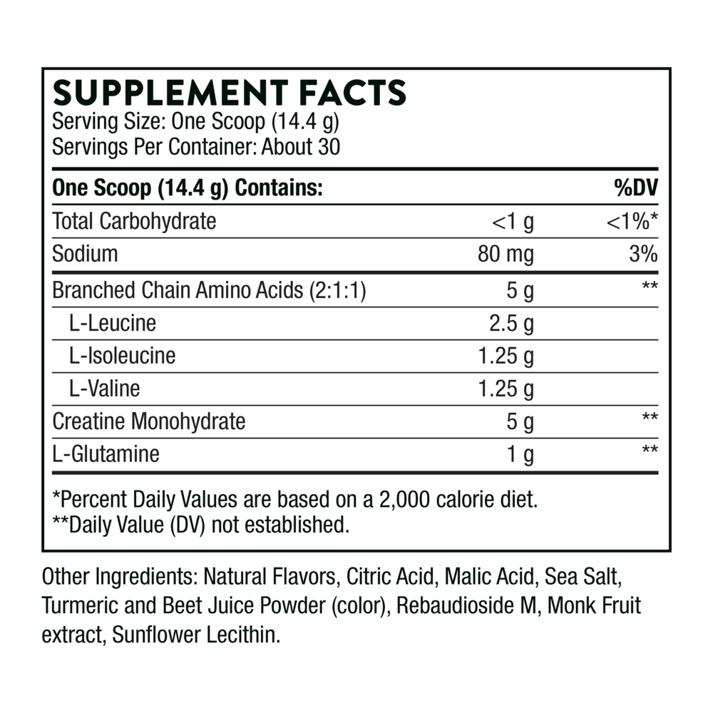 Product image for Creatine + BCAA&#39;s (Peach Mango Flavored).