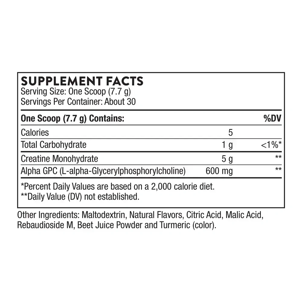 Product image for Creatine + Alpha GPC (Watermelon Lemonade Flavored).