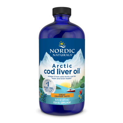 Arctic Cod Liver Oil™, Orange Flavor 473 Milliliters