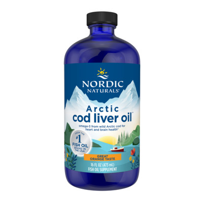 Arctic Cod Liver Oil™, Orange Flavor 473 Milliliters