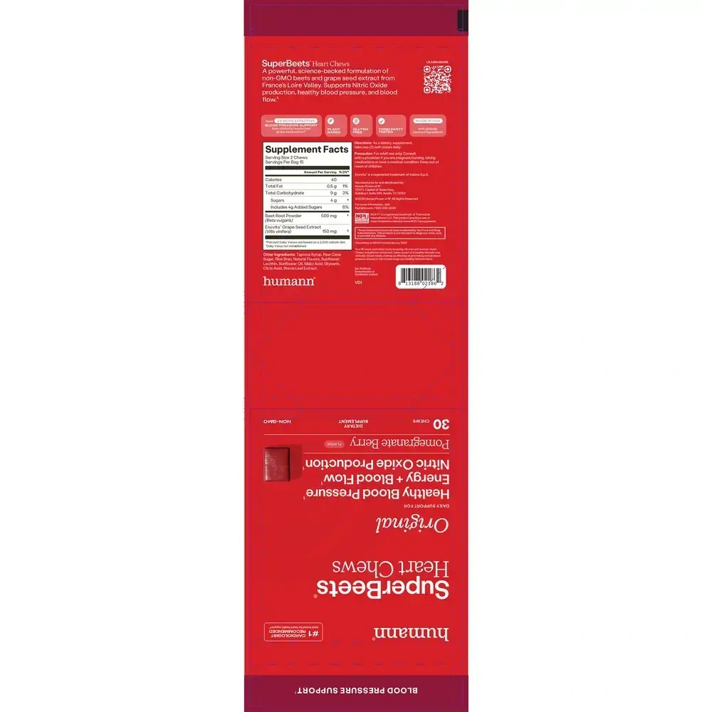 Product image for SuperBeets Heart Chews.