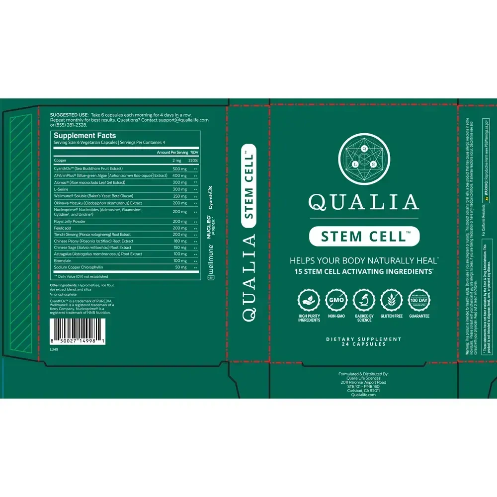 Product image for Qualia Stem Cell.