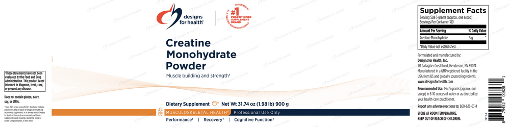 Product image for Creatine Monohydrate Powder, Unflavored.