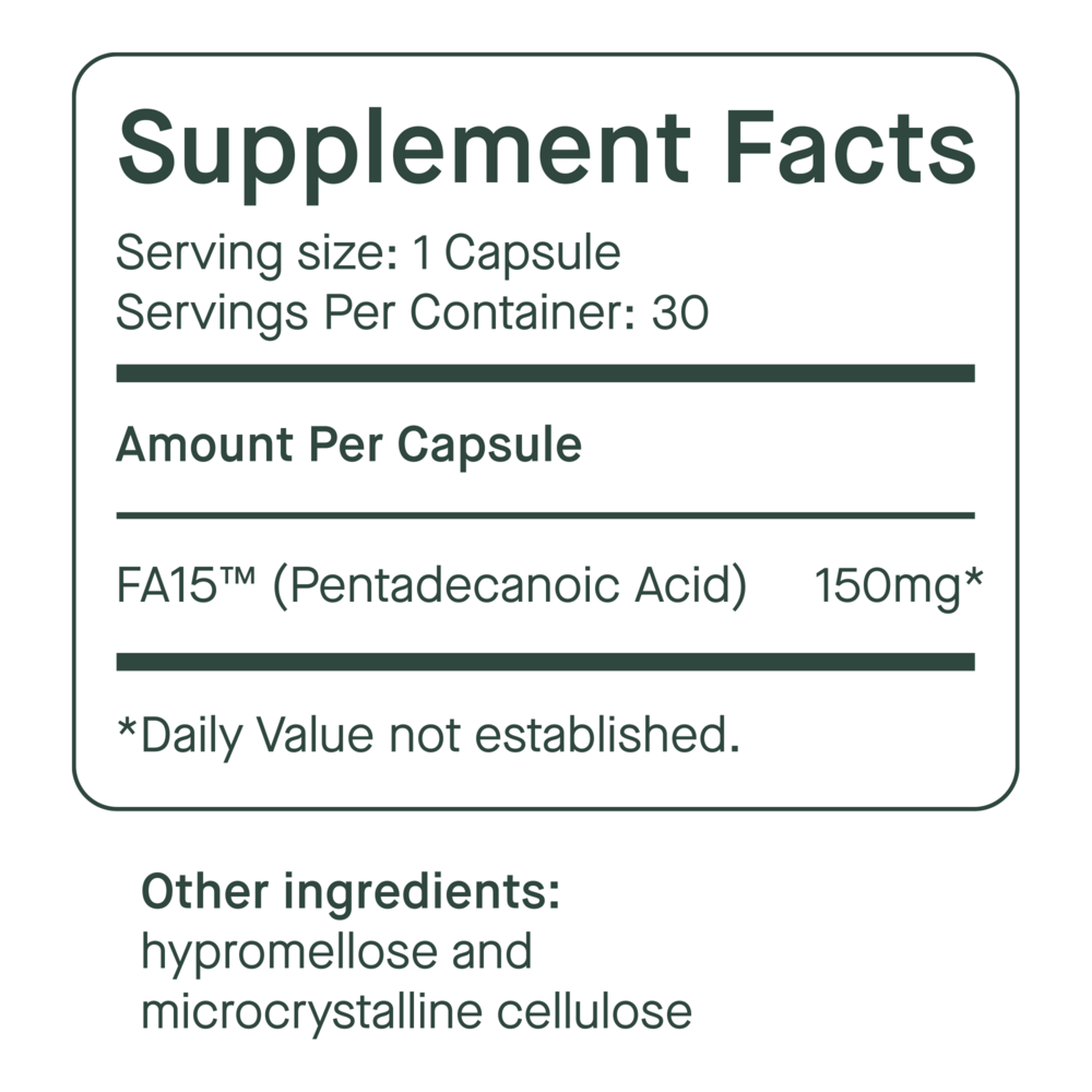 Product image for Fatty15 Advanced Formula Extra Strength, 300mg Per Serving.