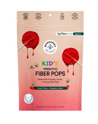 Kid's Fiber Lollipops, Sweet Cherry and Raspberry Blast