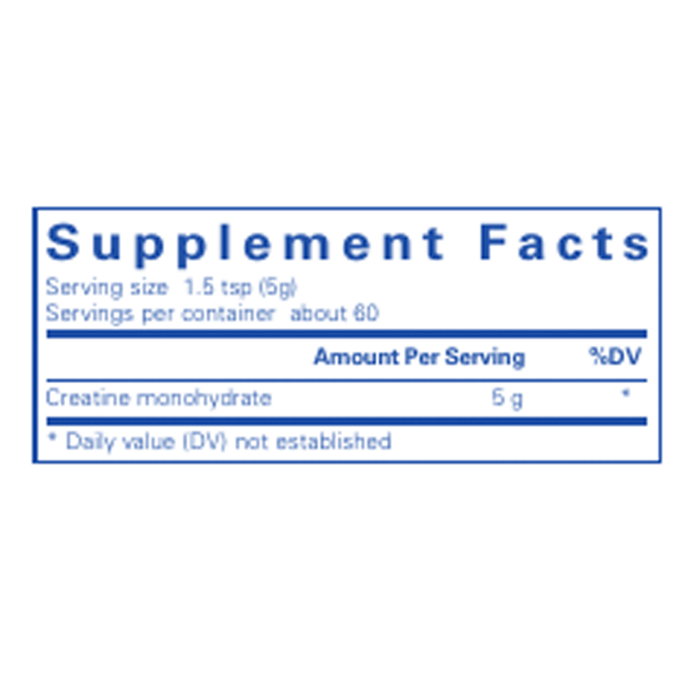 Product image for Creatine Monohydrate Powder, 5g per Serving, Unflavored.