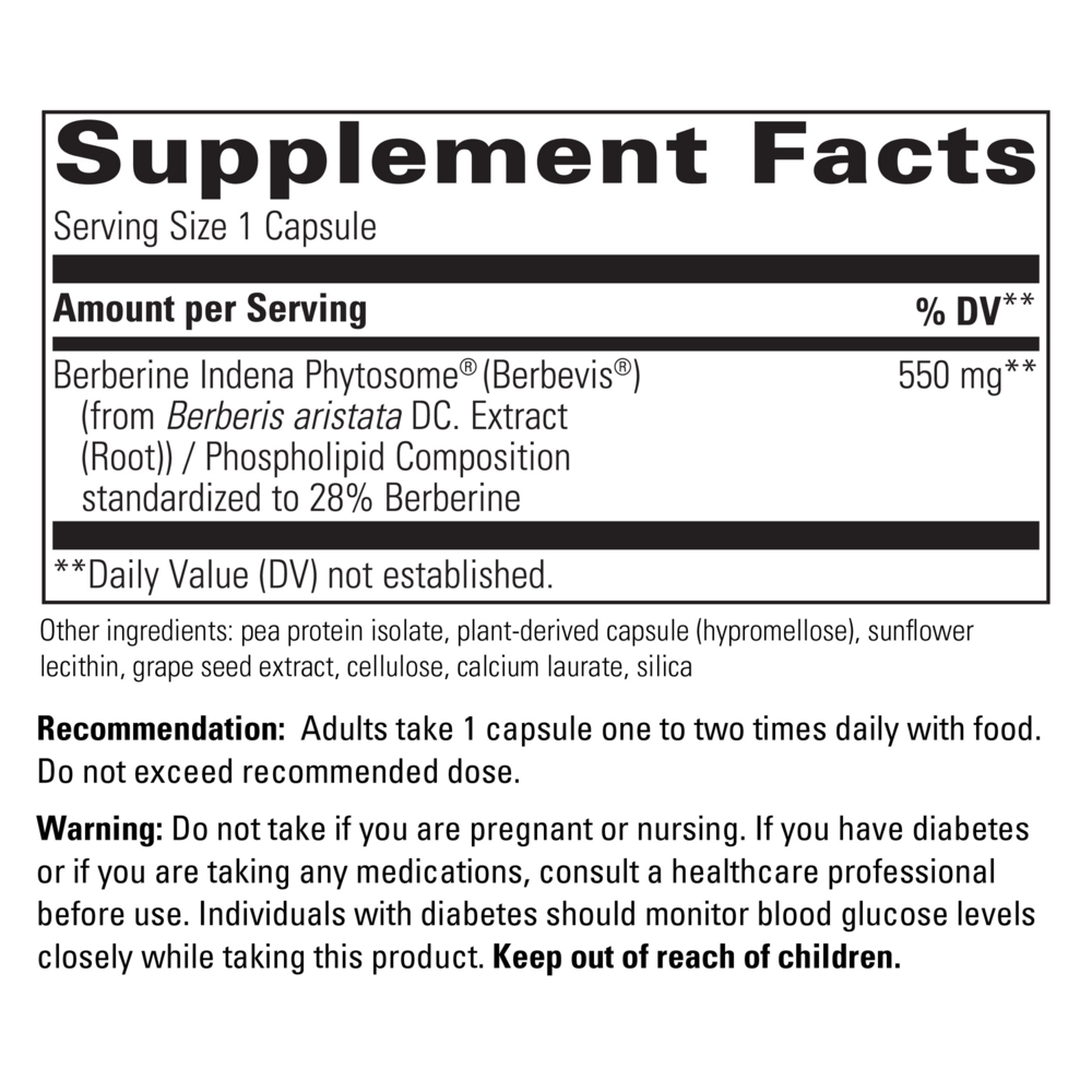 Product image for Berberine Phytomax.