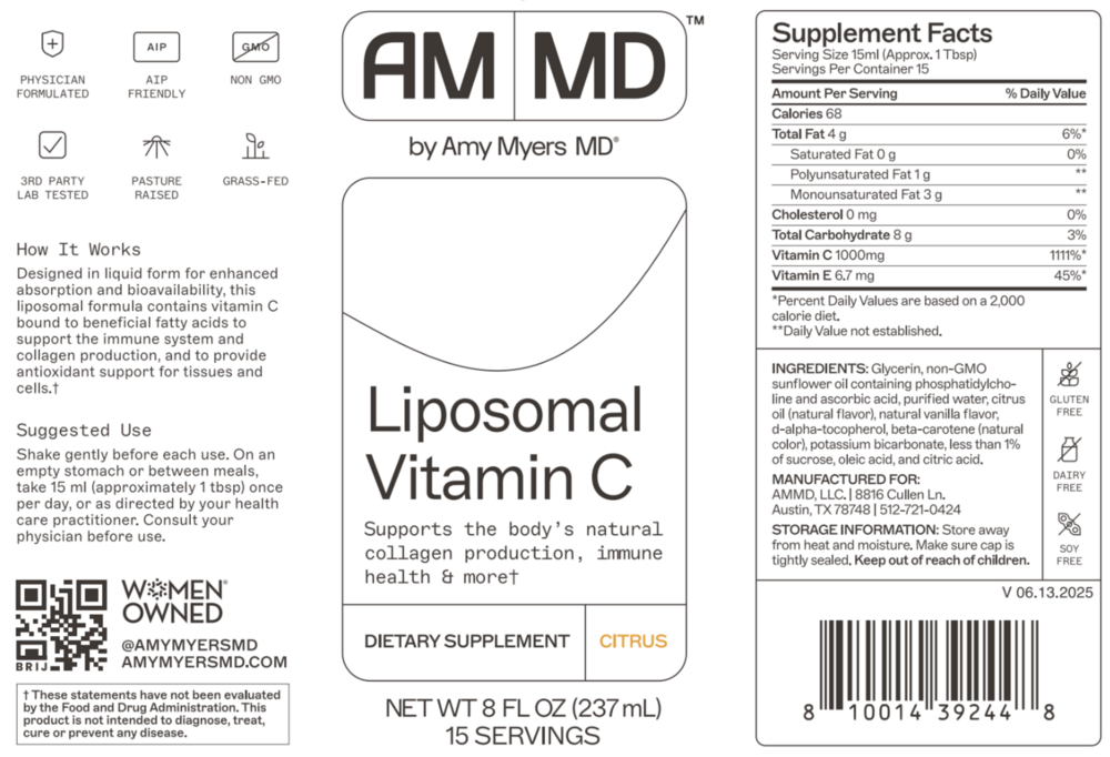 Product image for Liposomal Vitamin C, 1000mg, Citrus Flavored.