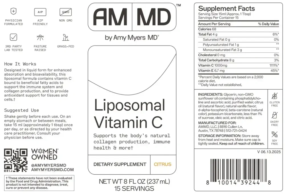 Product image for Liposomal Vitamin C, 1000mg, Citrus Flavored.