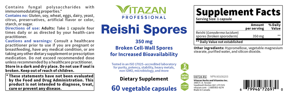 Product image for Reishi Spores.