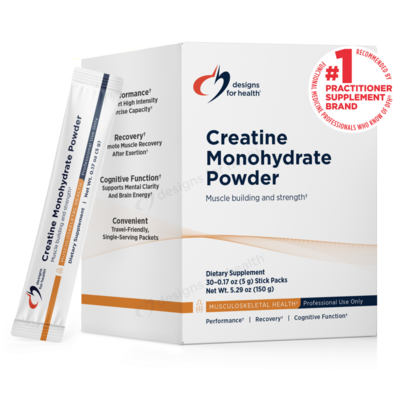 Creatine Monohydrate Powder 30 Stick Packets