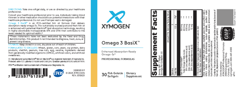 Product image for Omega 3 BasiX.